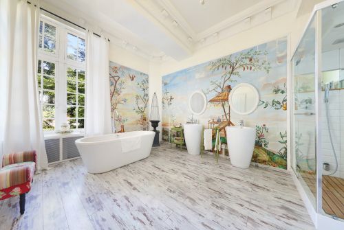 CHAMBRE DE LA TOUR -SALLE DE BAIN